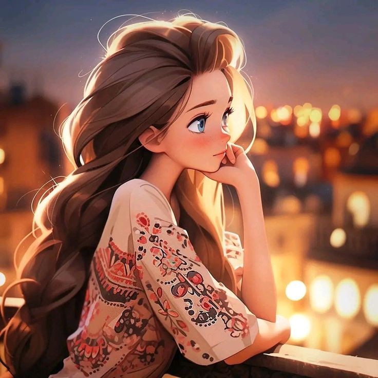 Instagram cartoon dp for girls