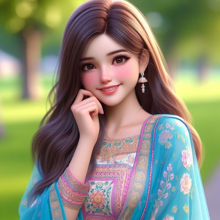 Instagram cartoon dp for girls