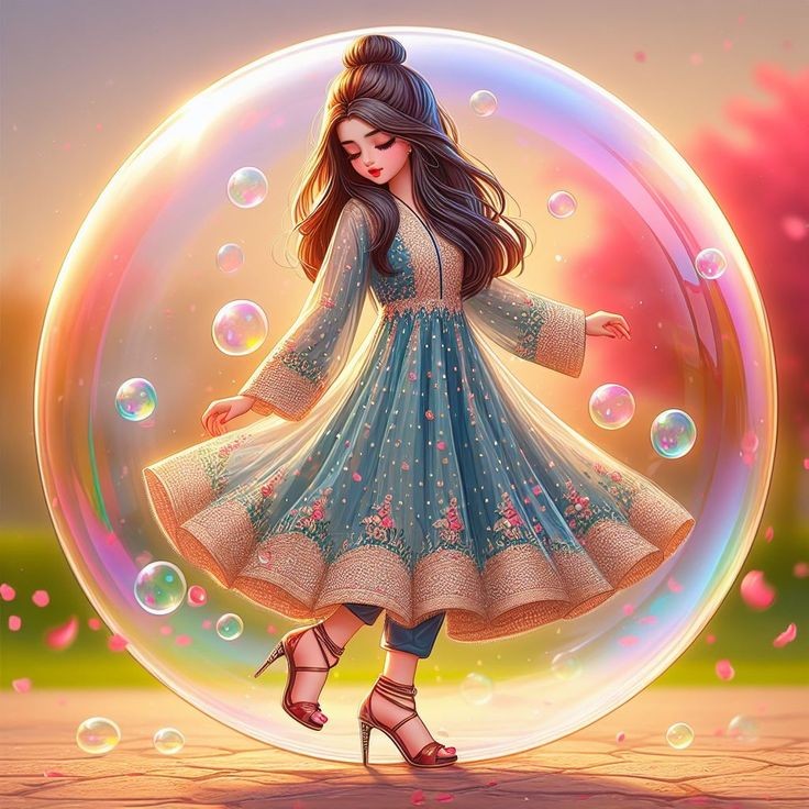 Instagram cartoon dp for girls