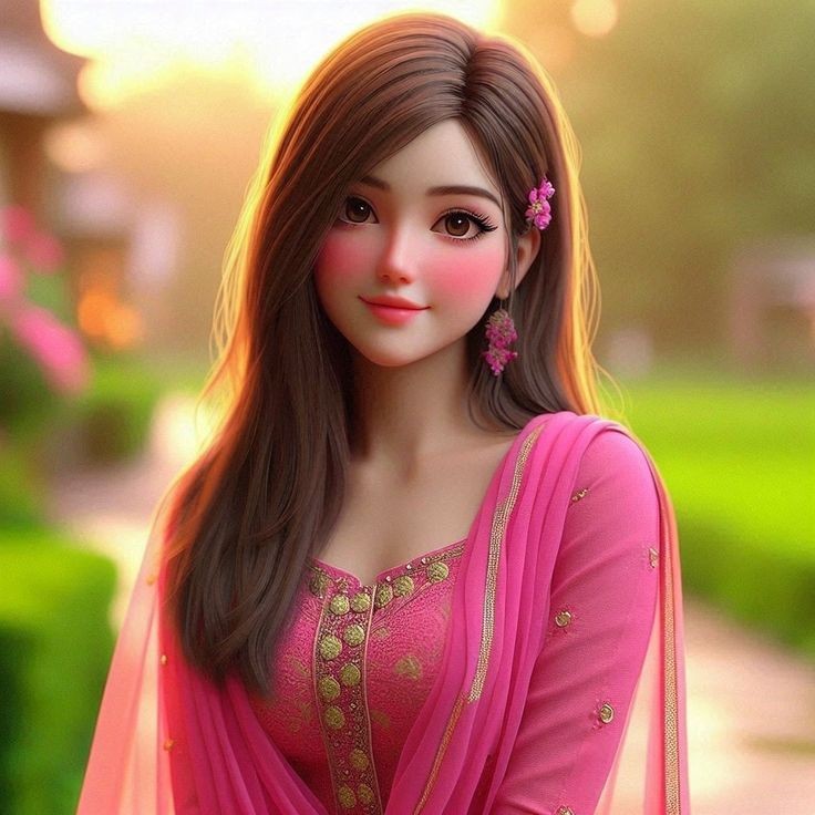 Instagram cartoon dp for girls