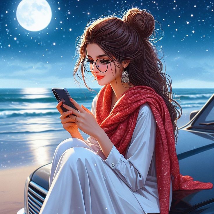 Instagram cartoon dp for girls