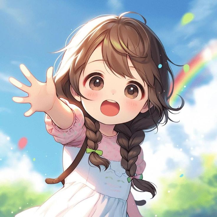 cute cartoon girl dp