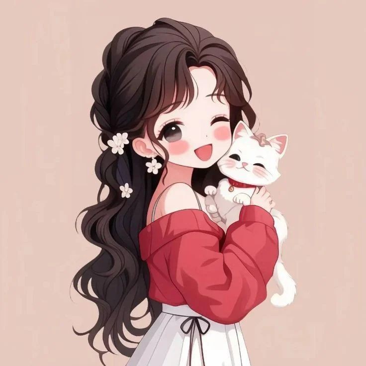 cute cartoon girl dp