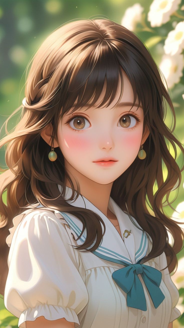 cute cartoon girl dp