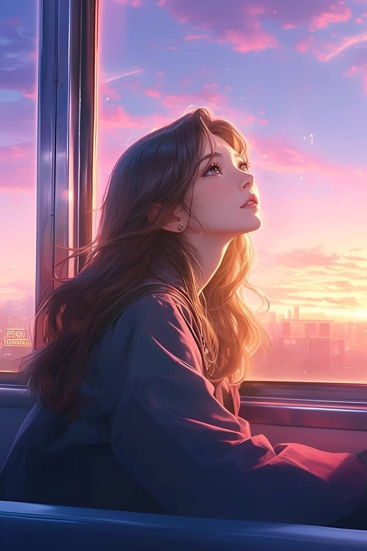 cute cartoon girl dp