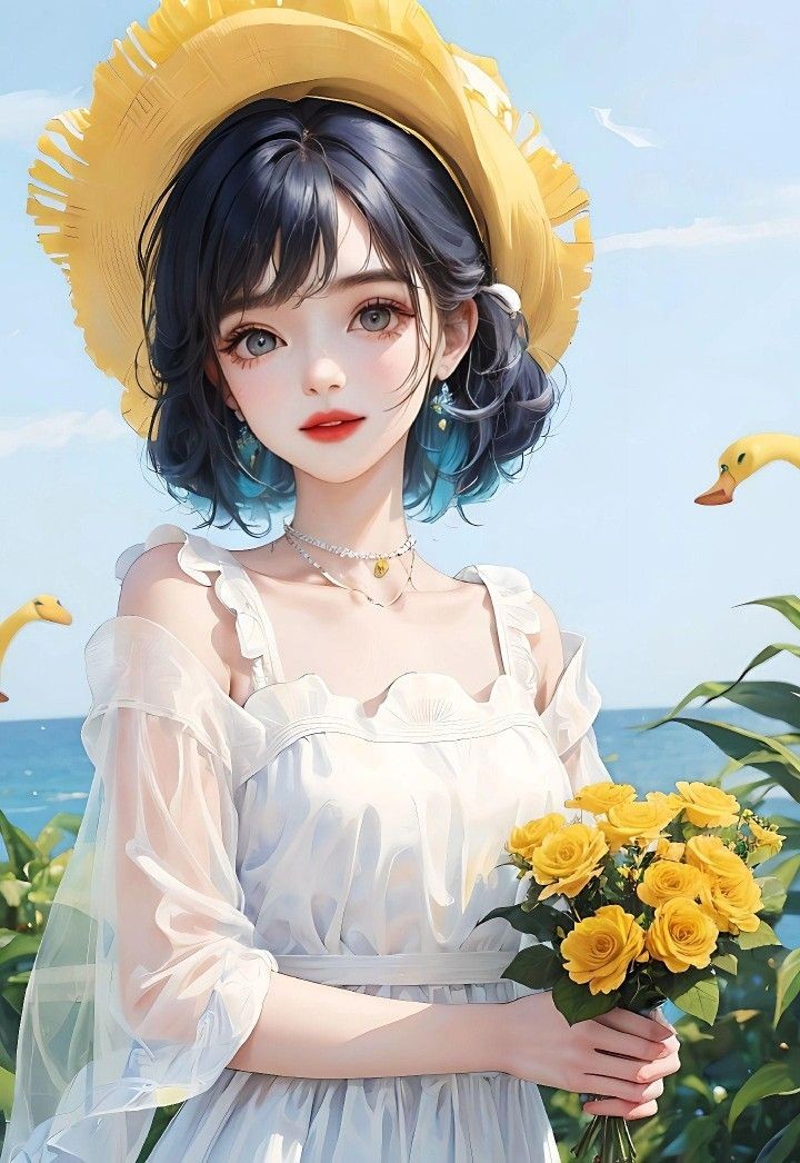 cute cartoon girl dp