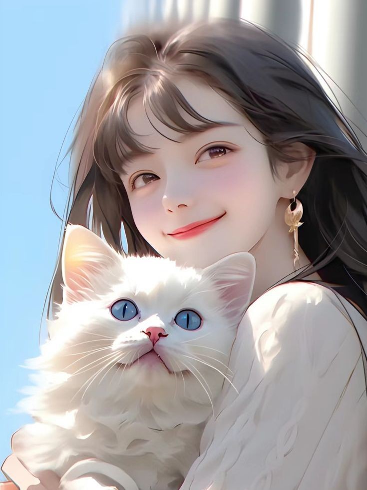 cute cartoon girl dp