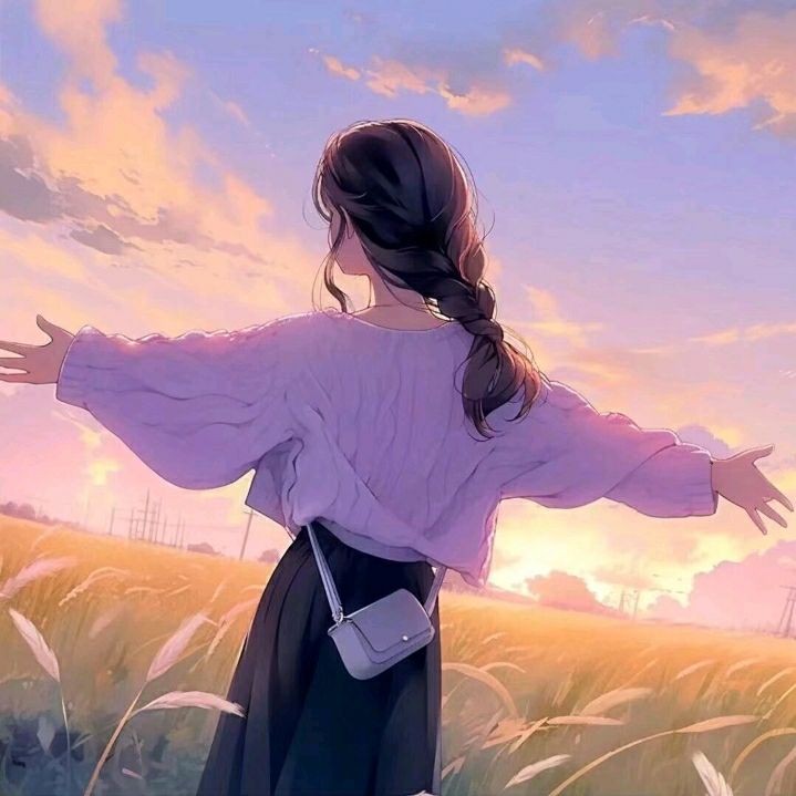 cute cartoon girl dp