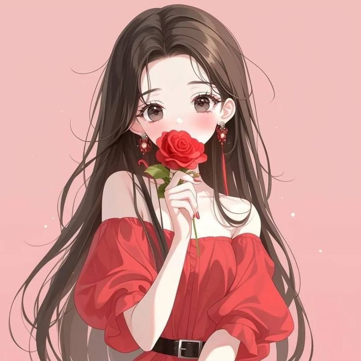 cute cartoon girl dp