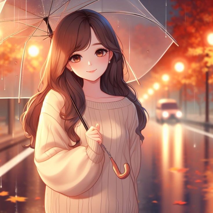 cute cartoon girl dp