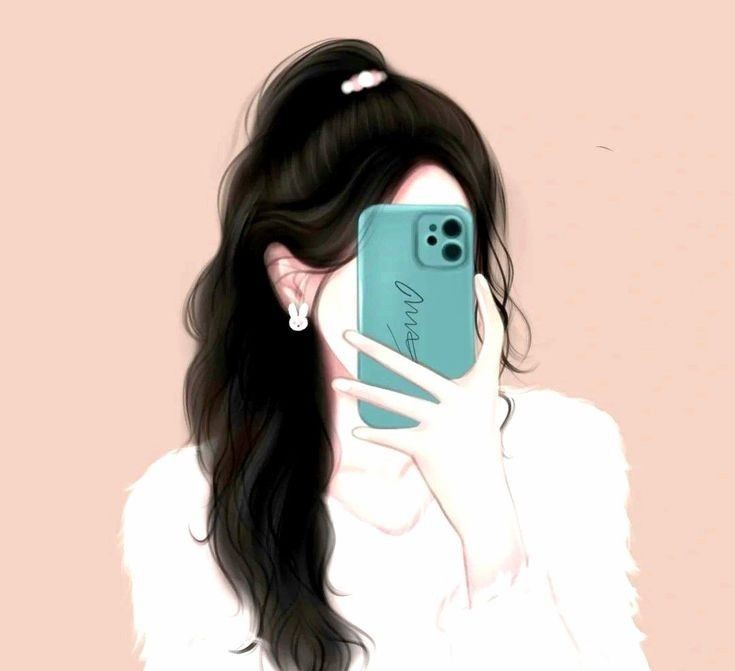 cute cartoon girl dp