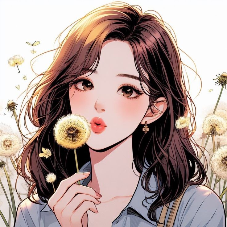 stylish cartoon dp for girls